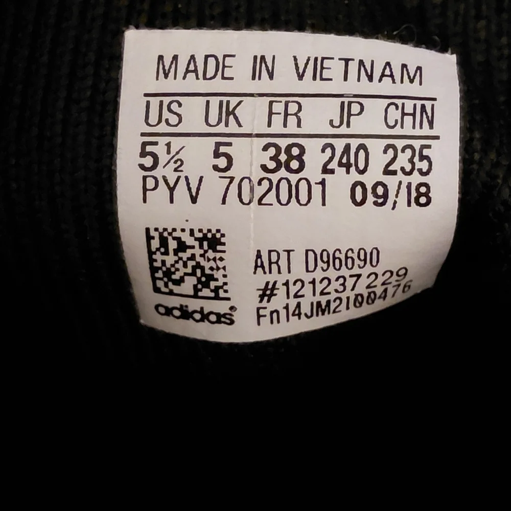 Adidas Black and White Sneakers